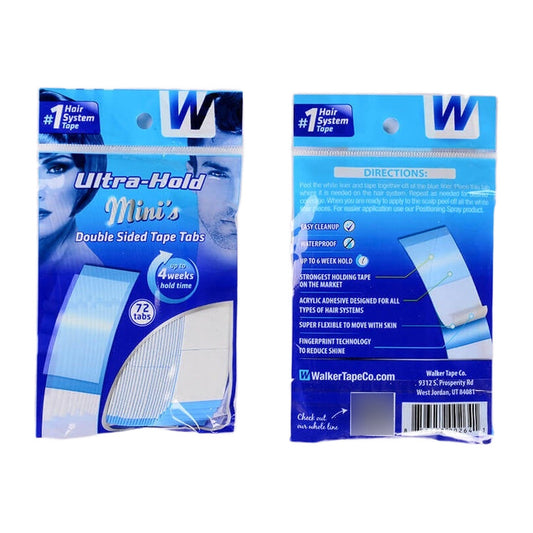Cinta De Peluca Azul Ultra Hold Mini, Bolsa De 72 Tabs.