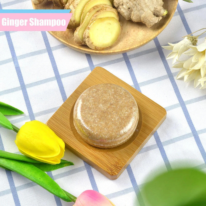 Champú Natural De Jengibre Para El Crecimiento Del Cabello
