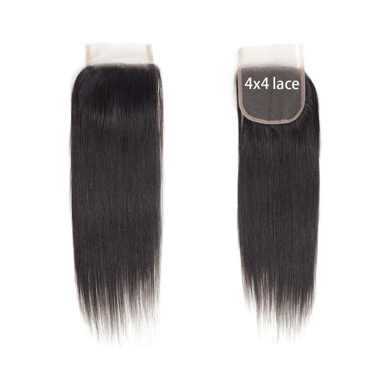 3 Moño Más Lace 4x4 Cabello Natural 100% Humano 20 Pulgadas
