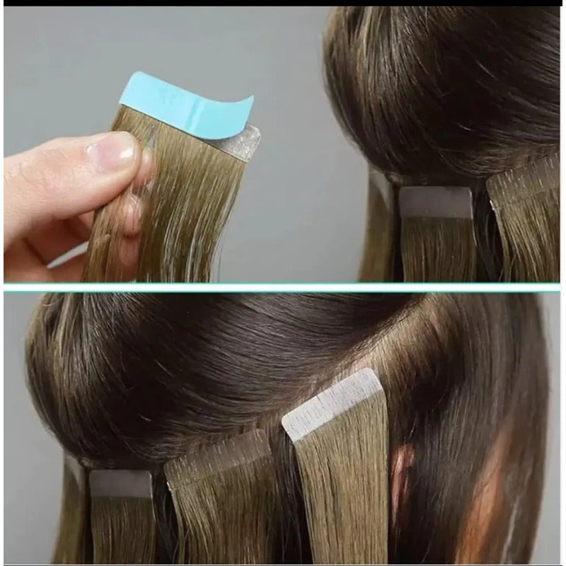 Cintas Adhesivas, Cabello 100% Humano Tape Hair 10uds. 40cm